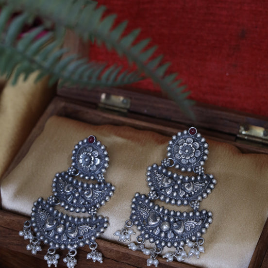 Nayantara Ethereal Chand Bali with Pearl