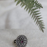 Taaraasya Signature Ring with Floral Motif