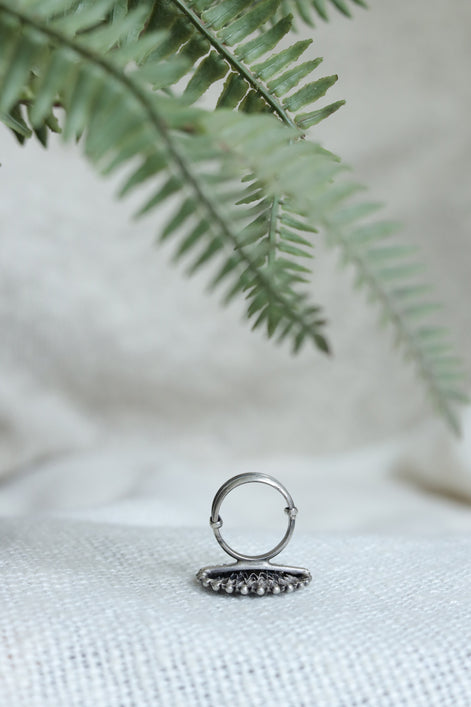 Taaraasya Signature Ring with Floral Motif