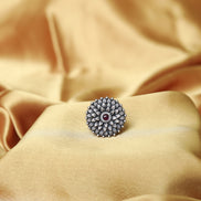 Taaraasya Signature Ring with Floral Motif