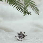 Amara Everyday Essential Ring with Red Stone