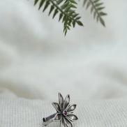 Amara Everyday Essential Ring with Red Stone