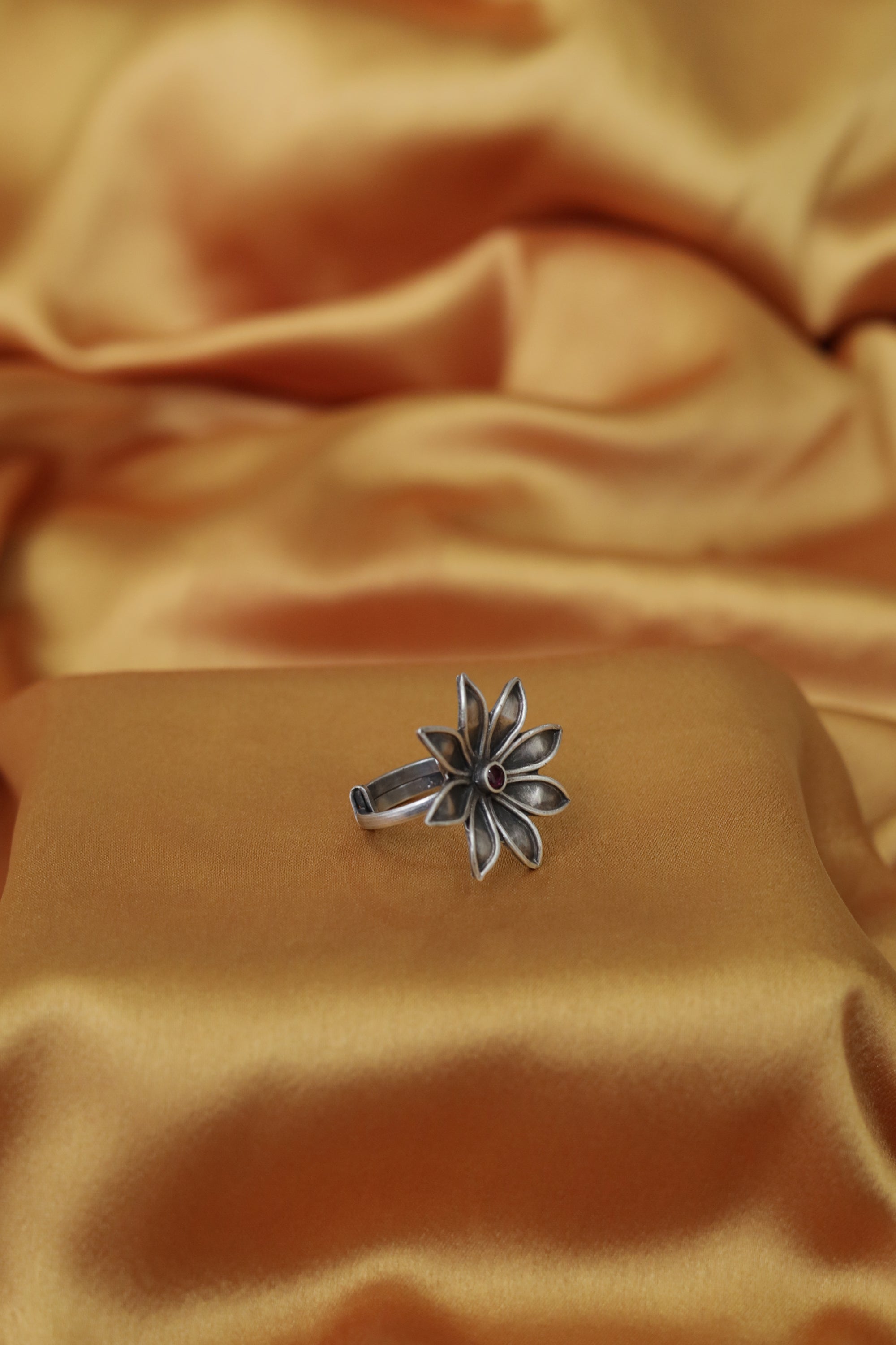 Amara Everyday Essential Ring with Red Stone