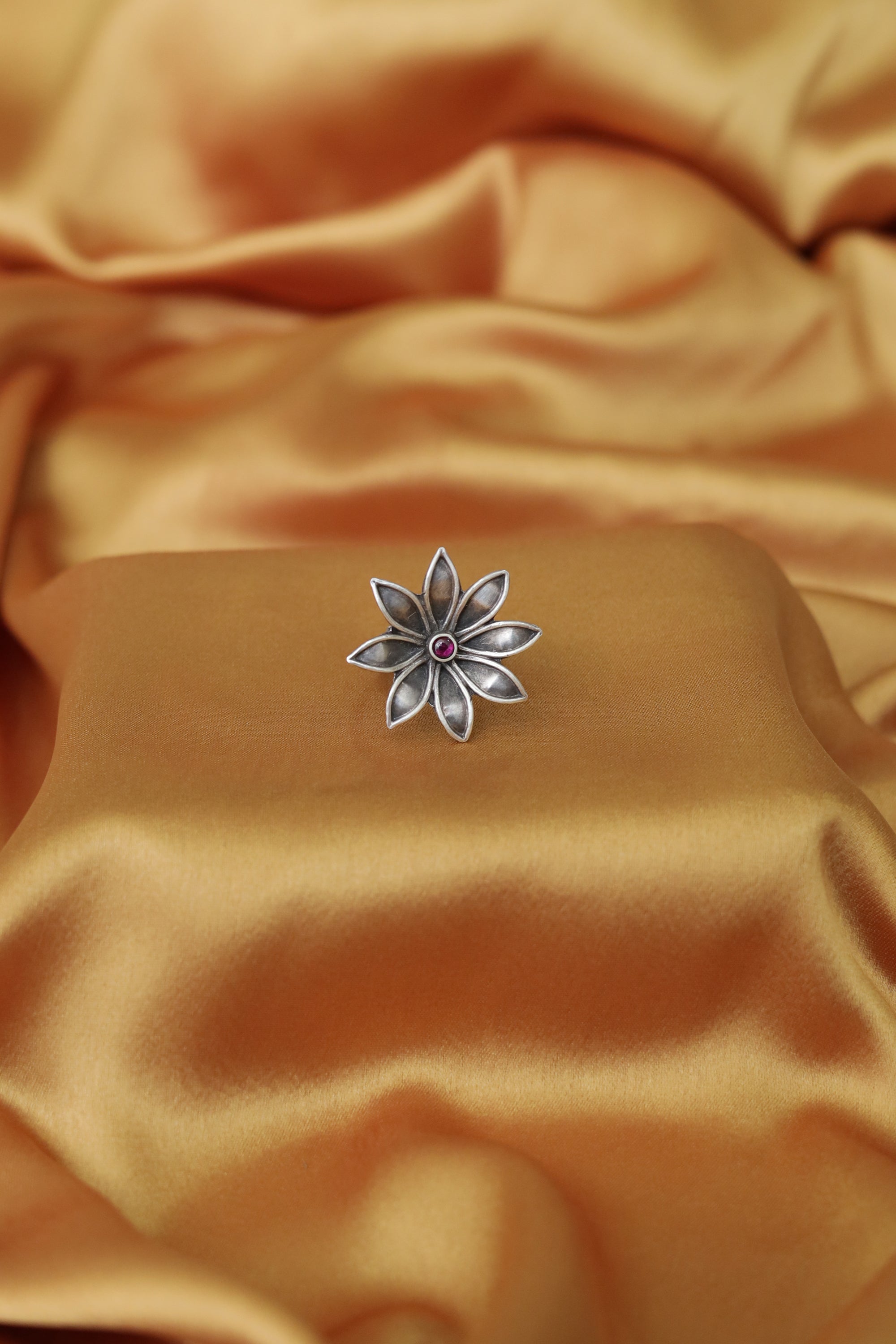 Amara Everyday Essential Ring with Red Stone
