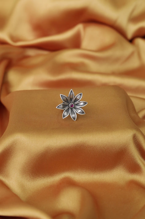 Amara Everyday Essential Ring with Red Stone
