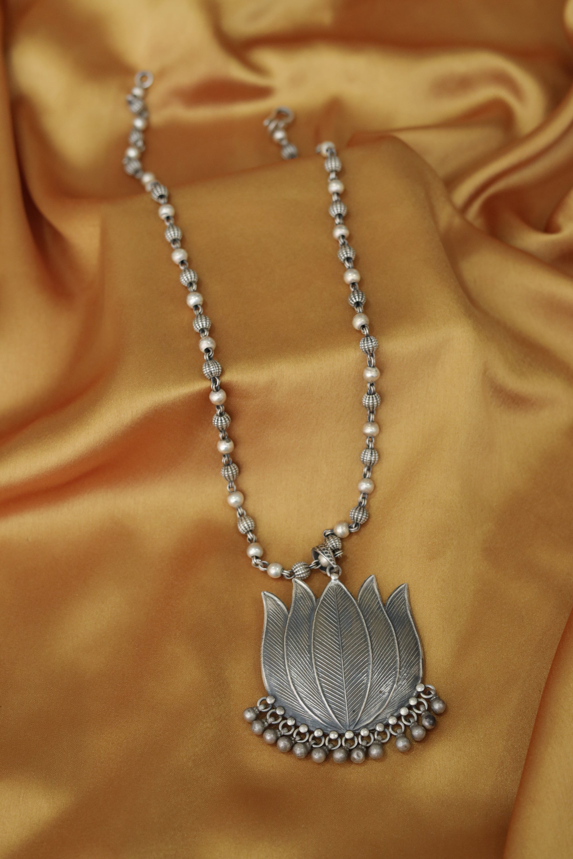 Amara Essential Lotus Necklace with Ghungroo