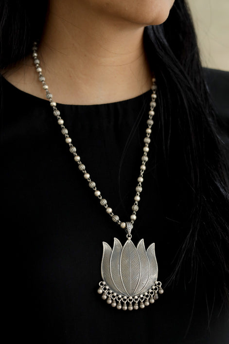 Amara Essential Lotus Necklace with Ghungroo