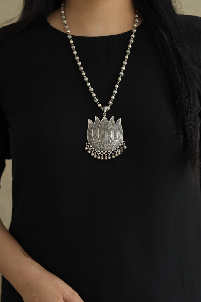 Amara Essential Lotus Necklace with Ghungroo