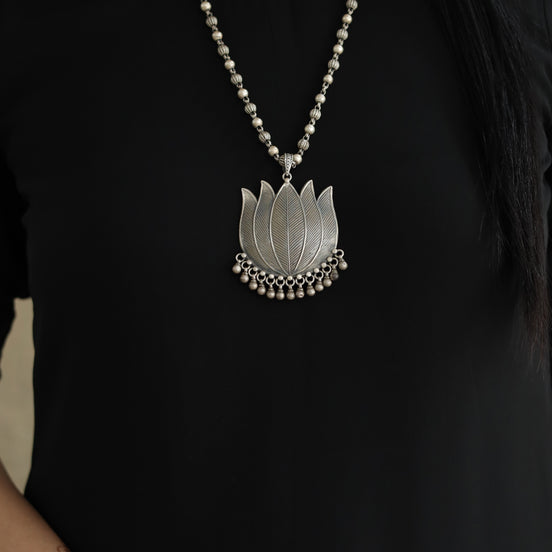 Amara Essential Lotus Necklace with Ghungroo