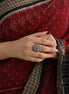 Nayantara Mandala Ring with Red Stone