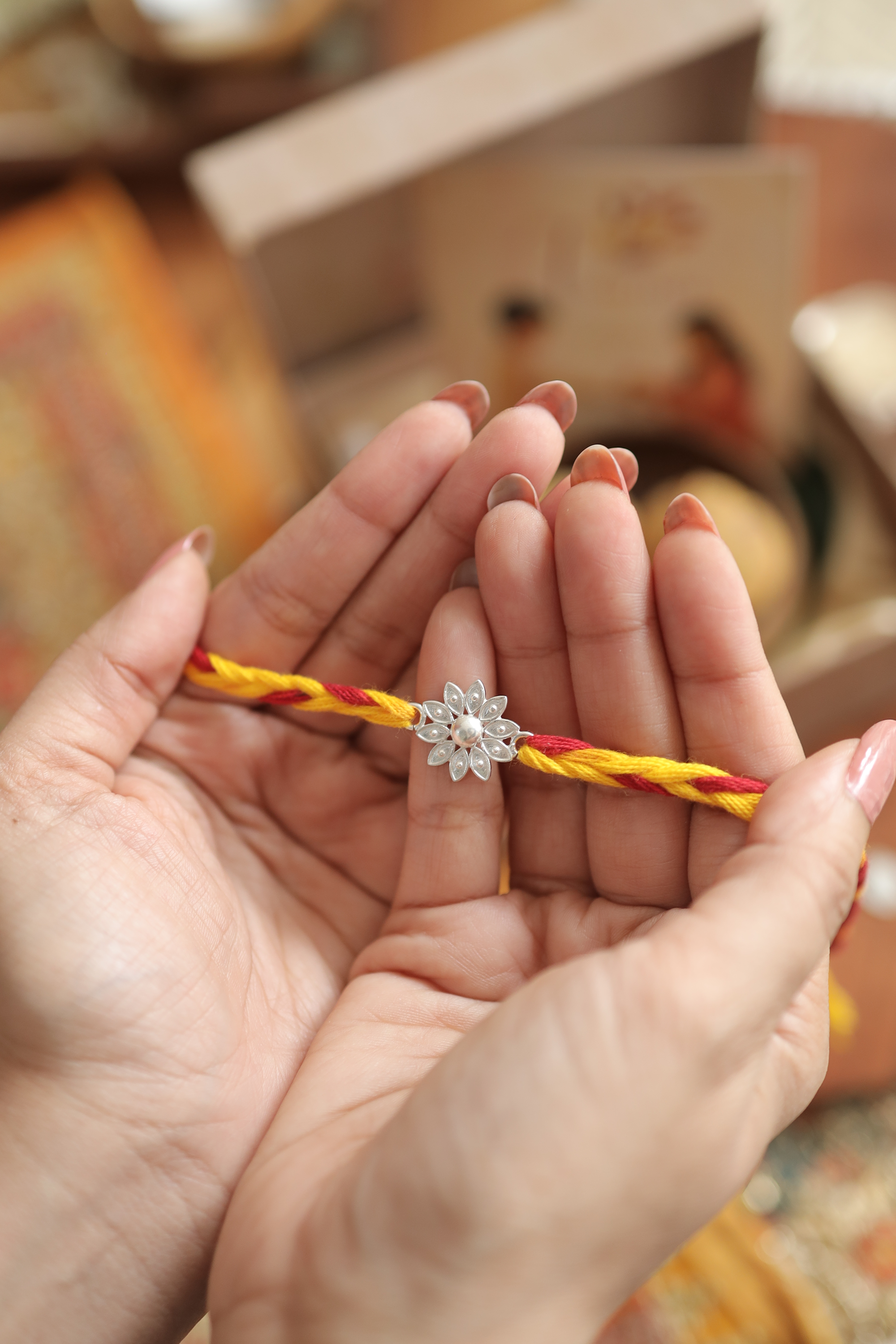 Kusum - The Eternal Bloom Rakhi