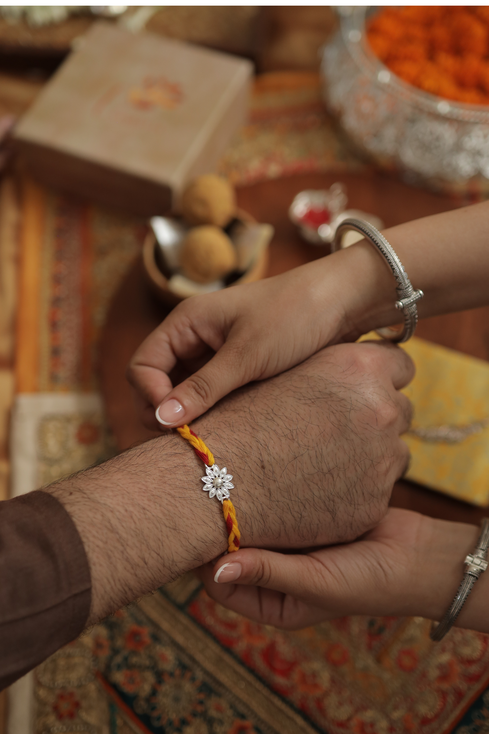 Kusum - The Eternal Bloom Rakhi