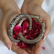 Nayantara Timeless Kada with Embossed Floral Motif