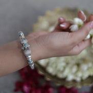 Nayra Spherical Kada with Turquoise Stone