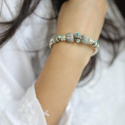 Nayra Spherical Kada with Turquoise Stone