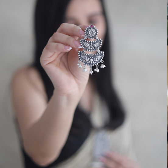 Nayantara Ethereal Chand Bali with Pearl