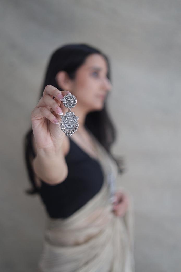 Chandrika Spherical Earrings with Nature Motif