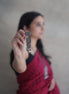 Chandrika Long Earrings with Floral Motif