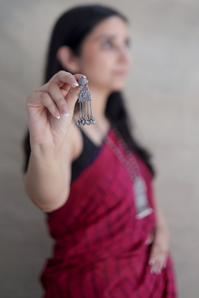 Taaraasya Signature Earrings with Motif and Ghungroo