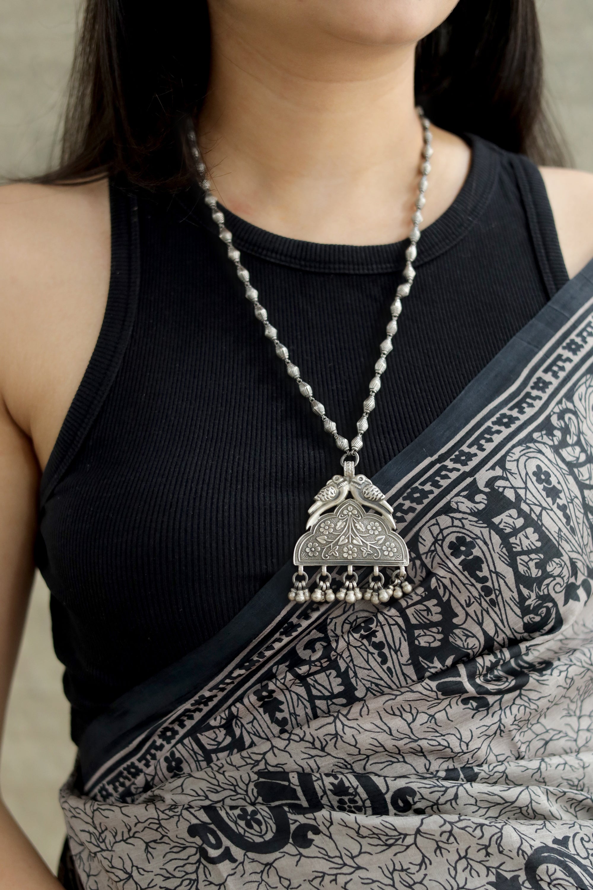 Amara Classic Necklace with Birds and Ghungroo