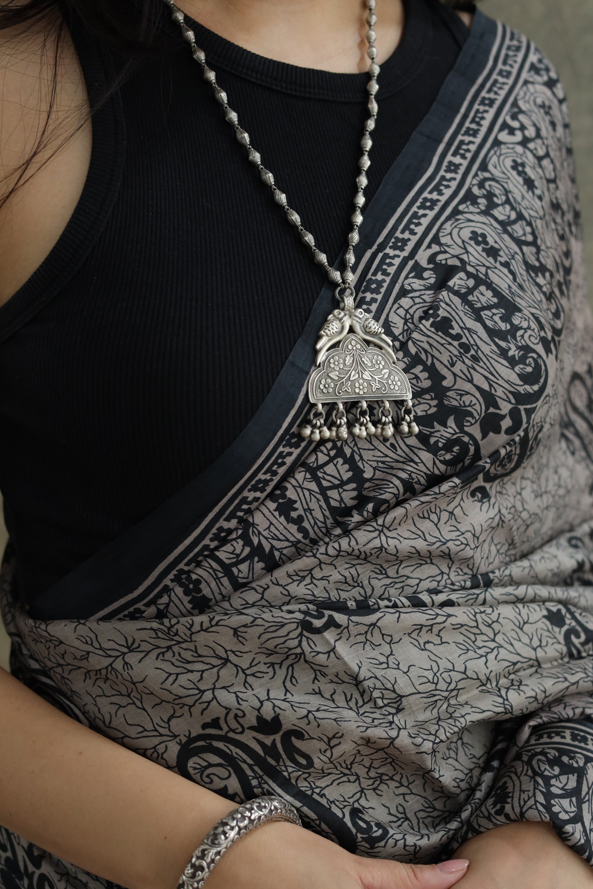 Amara Classic Necklace with Birds and Ghungroo