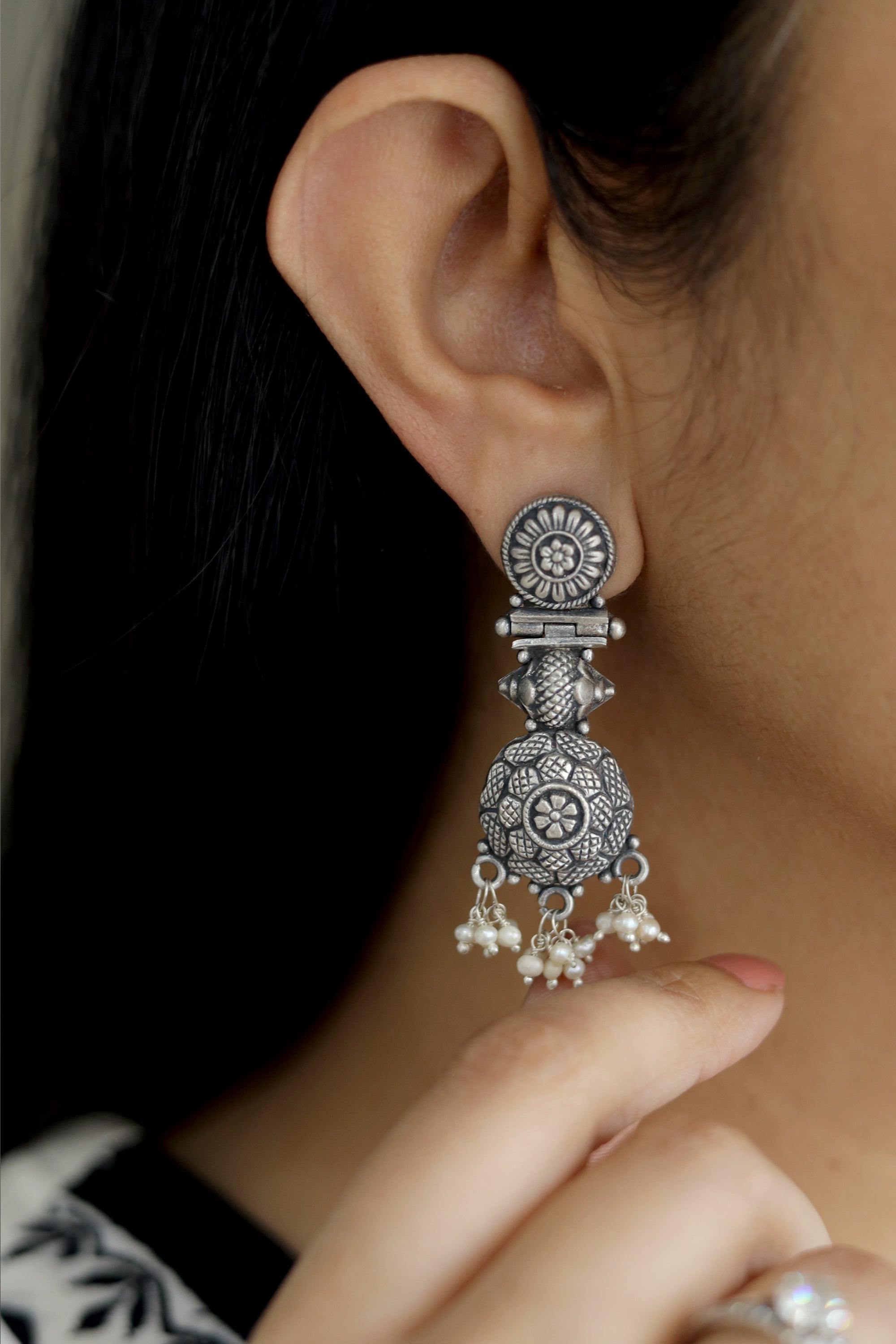 Nayantara Timeless Earrings with Pearl