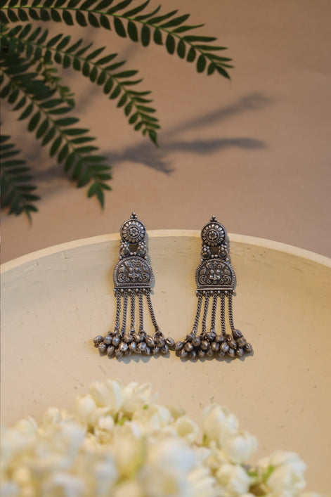 Taaraasya Signature Earrings with Motif and Ghungroo