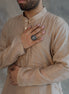 Chandrika Classic Ambi Ring with Floral Motif