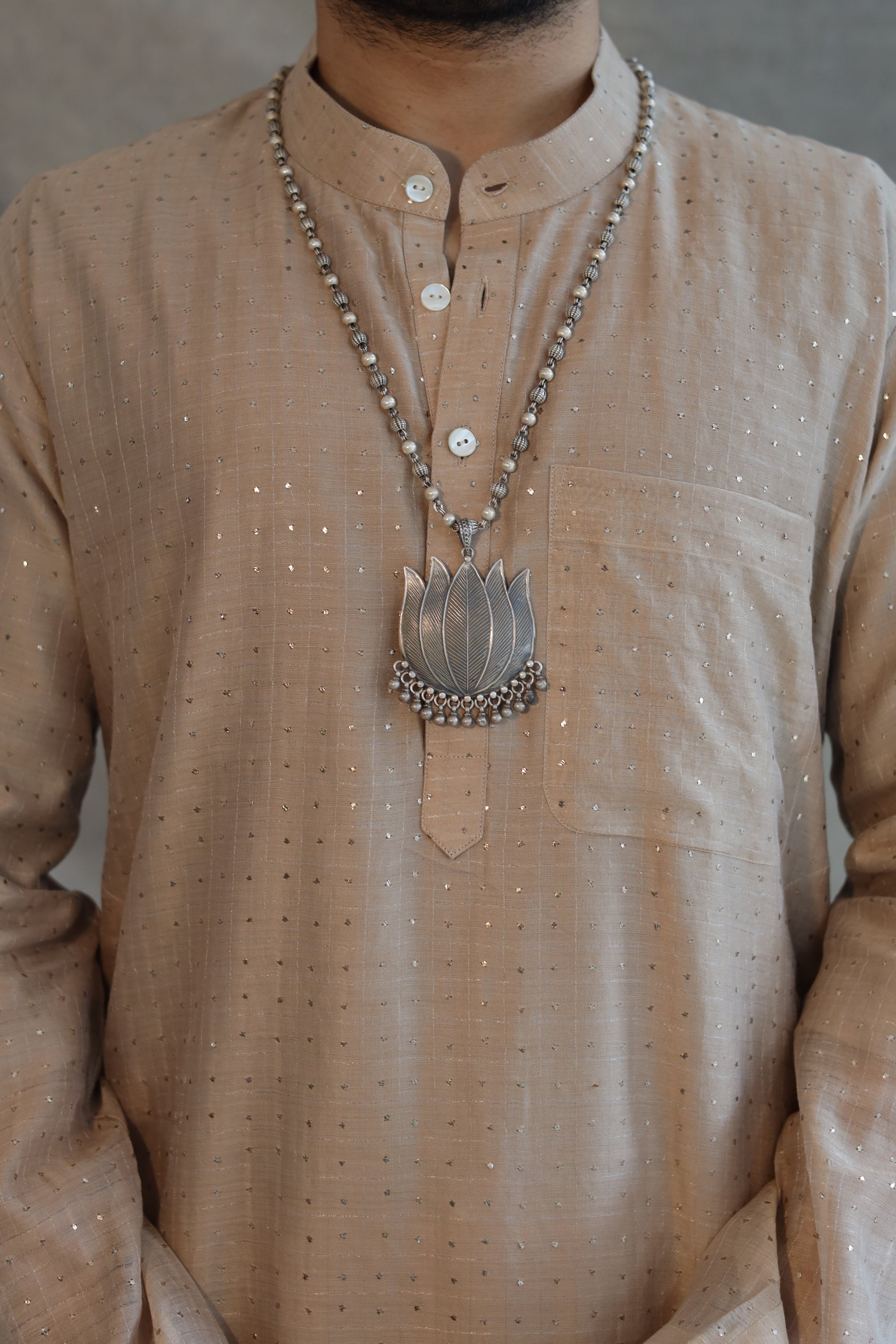 Amara Essential Lotus Necklace with Ghungroo