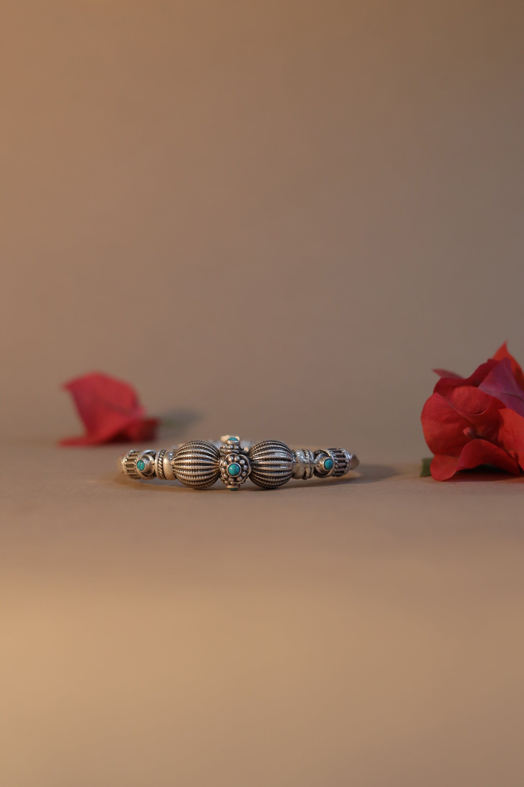 Nayra Spherical Kada with Turquoise Stone